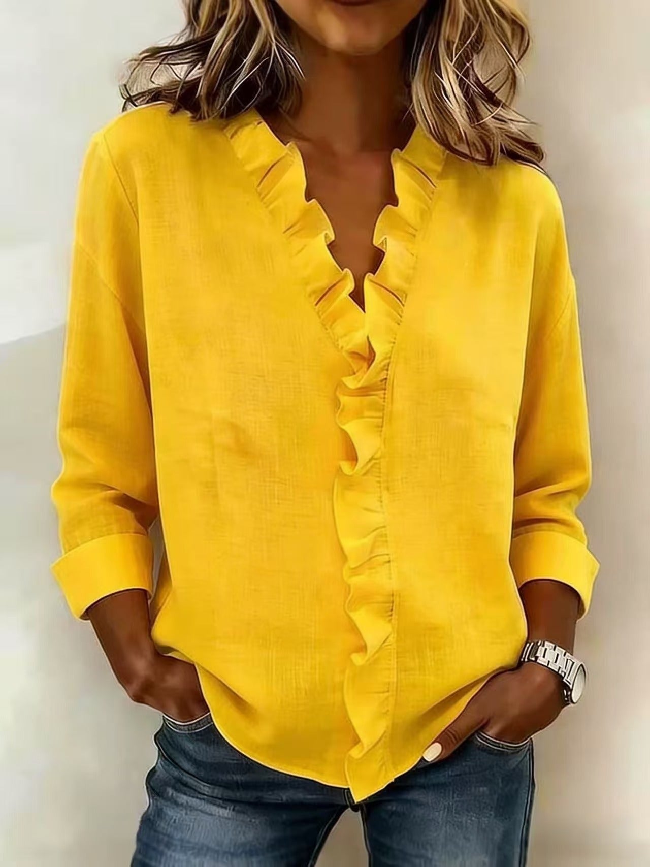 New Spring Women's Ruffled Shirt