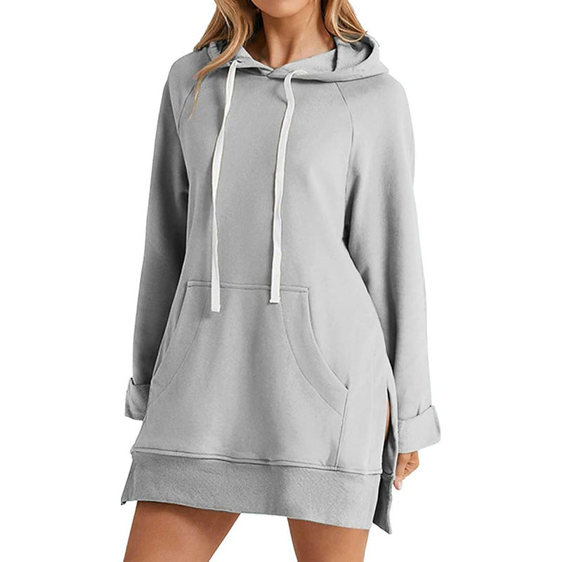 Hooded Warm Loose-fitting Midi Skirt