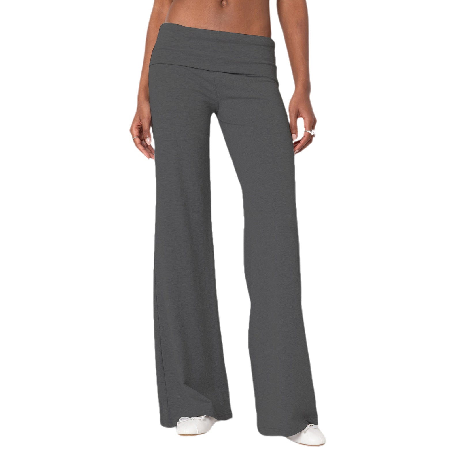 Slim-fit twill cotton pants