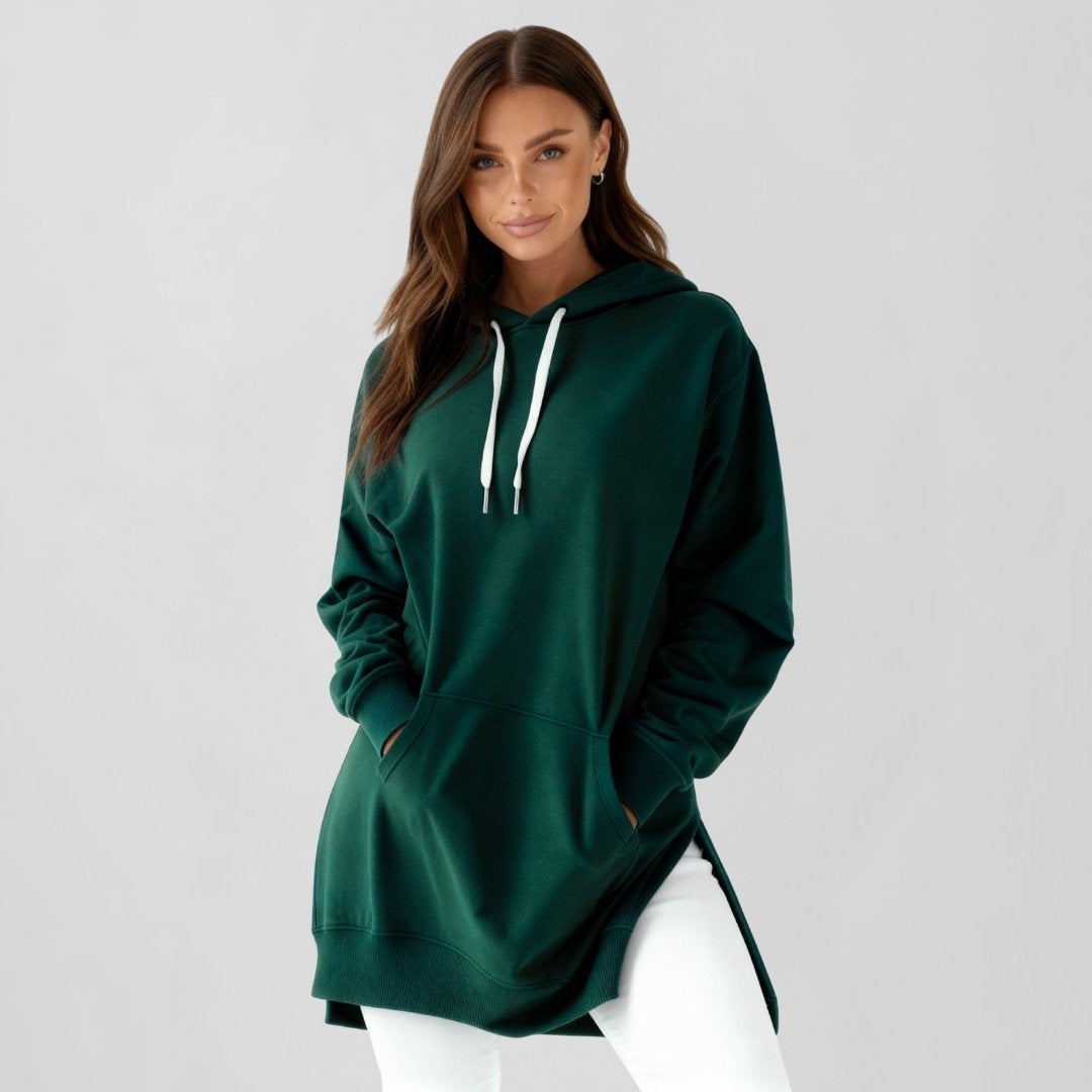 Hooded Warm Loose-fitting Midi Skirt