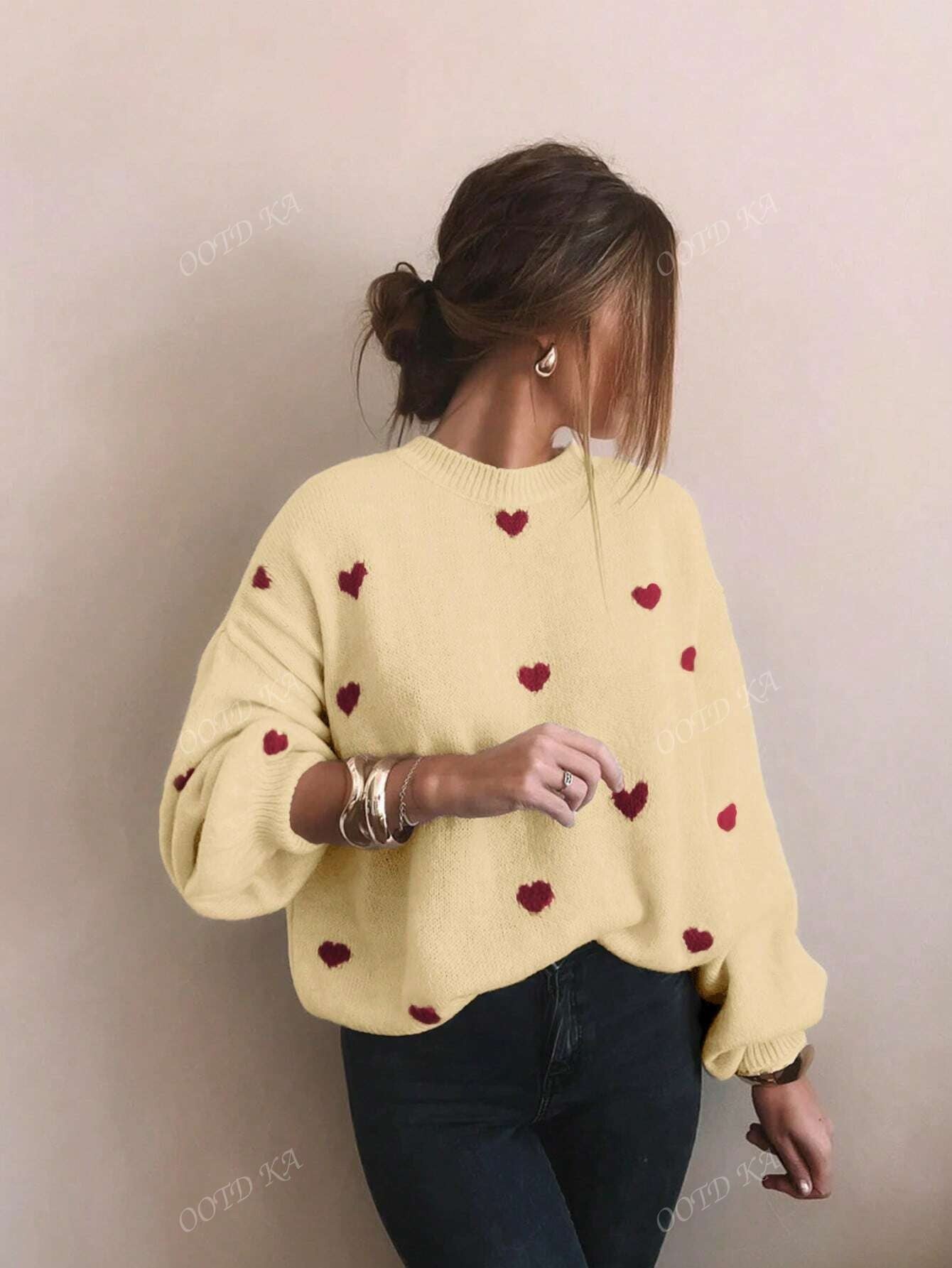 Everyday Crew Print Sweater