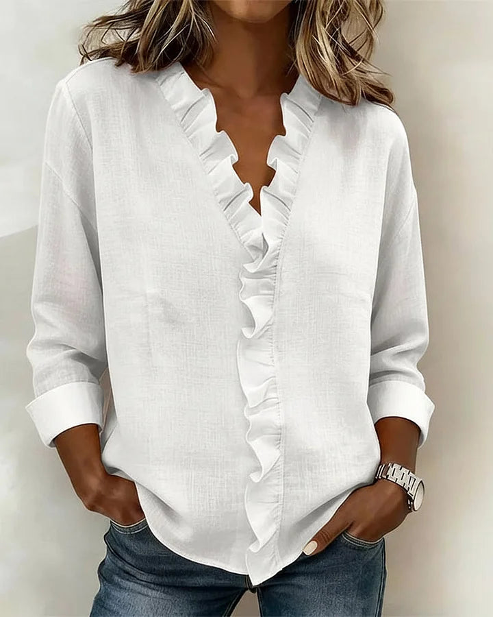 New Spring Women's Ruffled Shirt