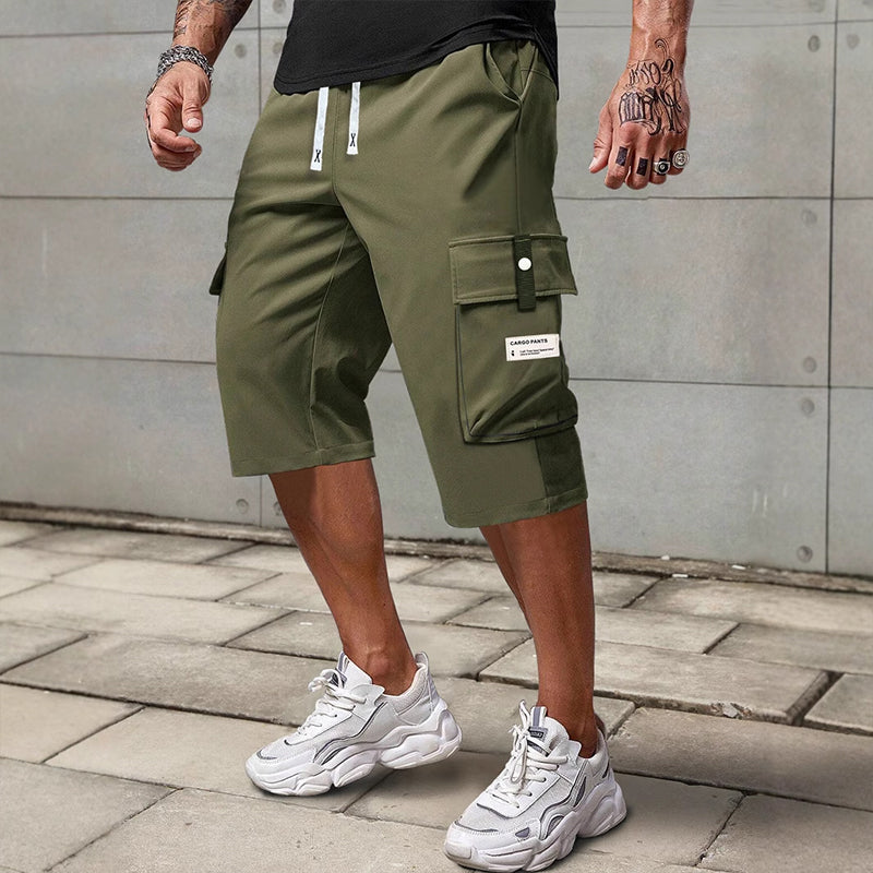 everyday drawstring capri pants/cargo pants