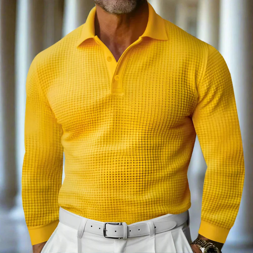 Warm sweater polo shirt